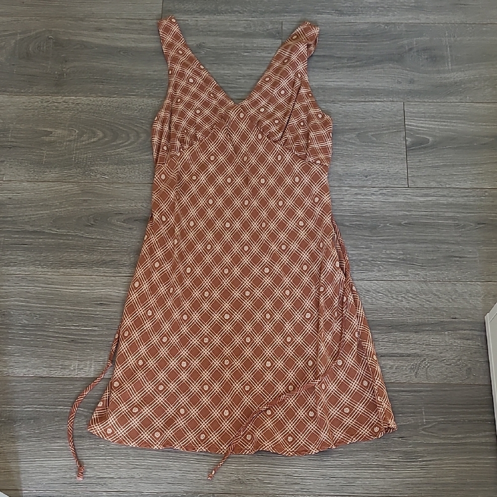 Wild Fable Brown Plaid Dress Size Medium